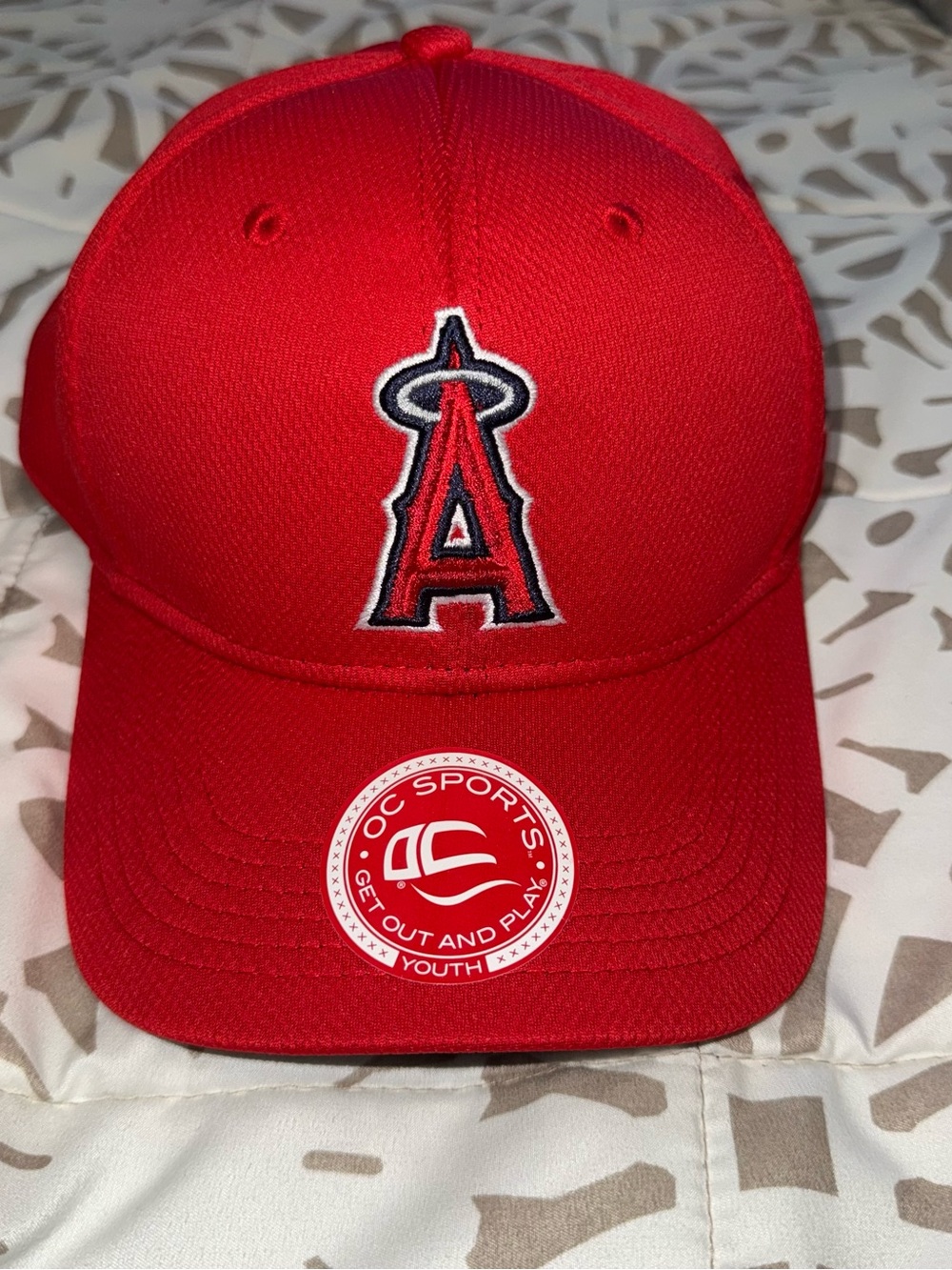 Los Angeles Angels Youth Baseball Hat Adjustable Red Team MLB Cap Youth